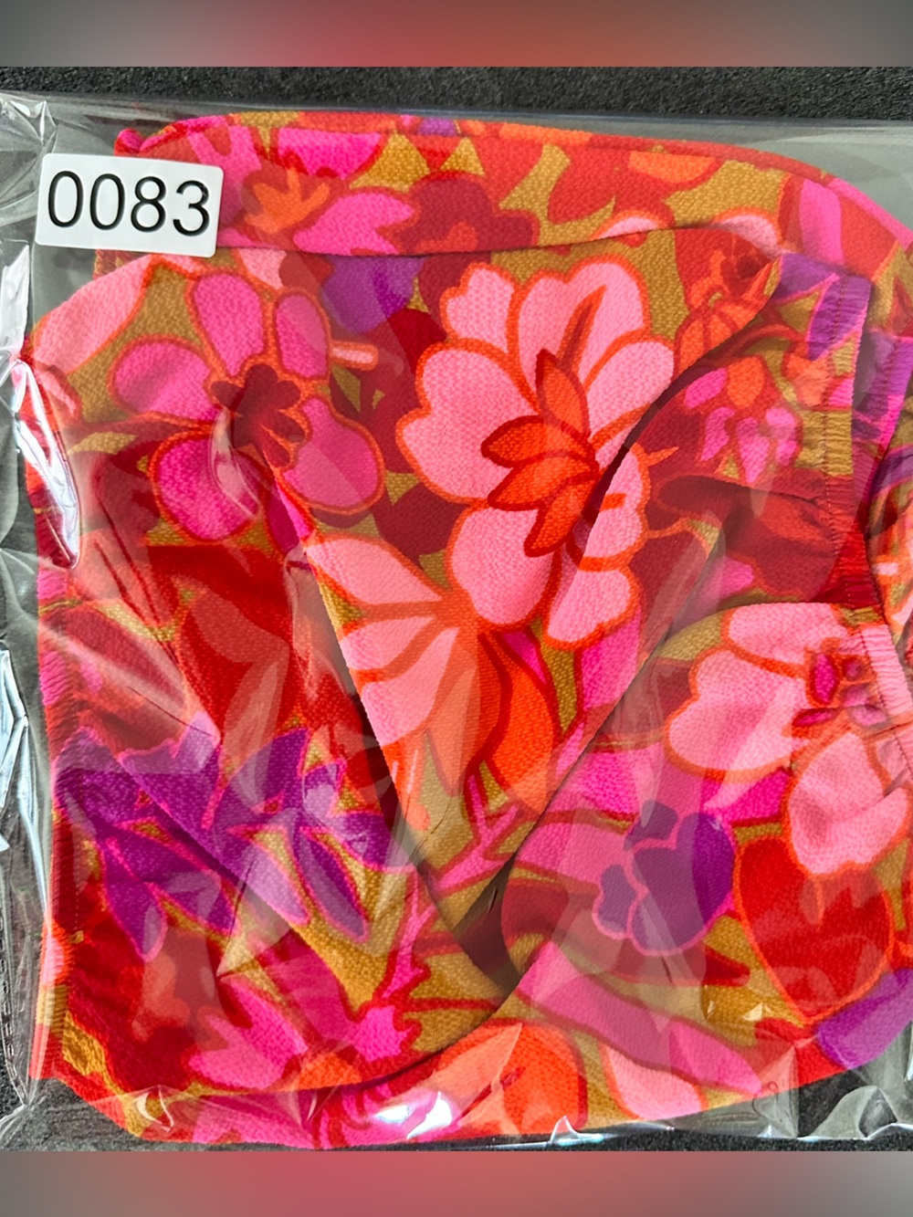 Show Me Your Mumu Teeny Tube Top M Floral Strapless Crop Pink Orange Purple USA - Picture 6 of 6